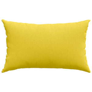 vidaXL Coussins de canapé 2 pcs Jaune clair 50 x 30 cm Tissu