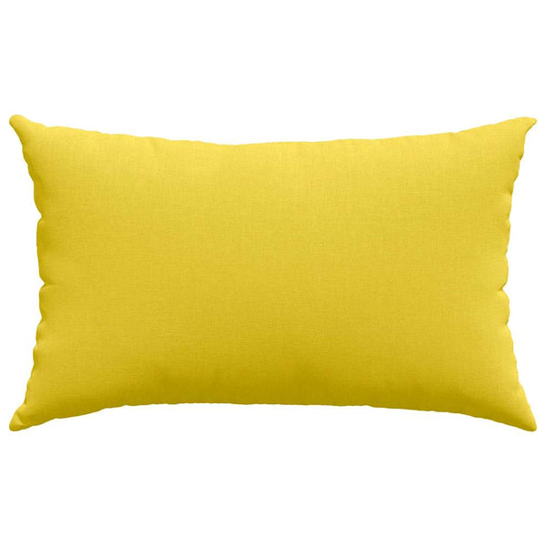 vidaXL Coussins de canapé 2 pcs Jaune clair 50 x 30 cm Tissu