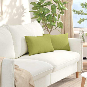 vidaXL Coussins de canapé 2 pcs Vert clair 50 x 30 cm Tissu