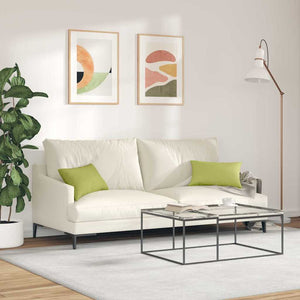 vidaXL Coussins de canapé 2 pcs Vert clair 50 x 30 cm Tissu