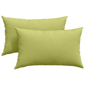 vidaXL Coussins de canapé 2 pcs Vert clair 50 x 30 cm Tissu