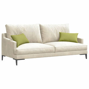 vidaXL Coussins de canapé 2 pcs Vert clair 50 x 30 cm Tissu