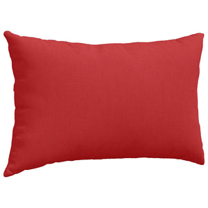 vidaXL Coussins de canapé 2 pcs Rouge 50 x 30 cm Tissu