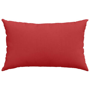 vidaXL Coussins de canapé 2 pcs Rouge 50 x 30 cm Tissu
