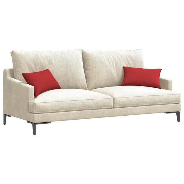 vidaXL Coussins de canapé 2 pcs Rouge 50 x 30 cm Tissu