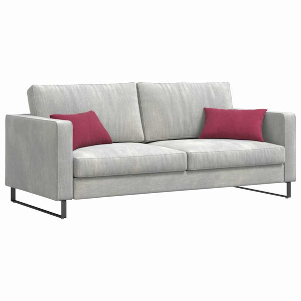 Weinrote Cord Sofakissen 50x30cm, 2er Set