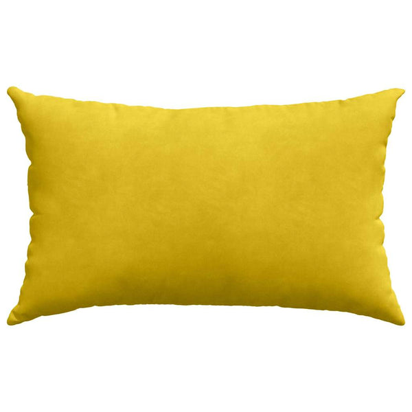 Gelbe Cord Sofakissen 50x30cm, 2er-Set
