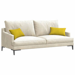 Gelbe Cord Sofakissen 50x30cm, 2er-Set