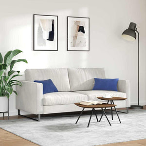 2er-Set Sofakissen Polizeiblau Cord 50x30 cm
