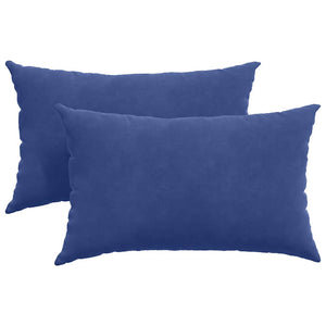 2er-Set Sofakissen Polizeiblau Cord 50x30 cm