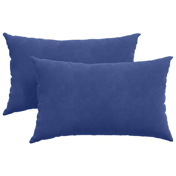 2er-Set Sofakissen Polizeiblau Cord 50x30 cm