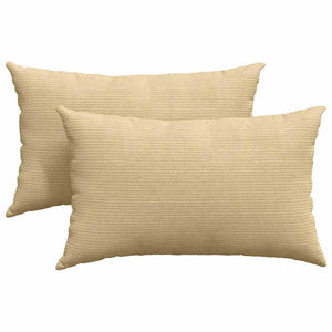 Cord Sofakissen 2er Set Grau-Grün 50x30 cm