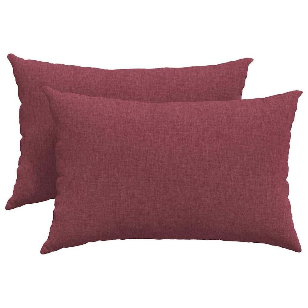 Sofakissen 2er Set Weinrot 60x40 cm
