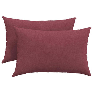 Sofakissen 2er Set Weinrot 60x40 cm