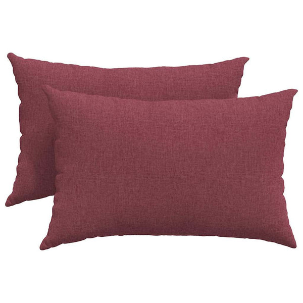 Sofakissen 2er Set Weinrot 60x40 cm