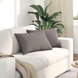 Sofakissen 2er Set Taupe 60x40 cm