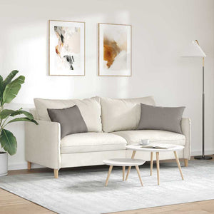 Sofakissen 2er Set Taupe 60x40 cm