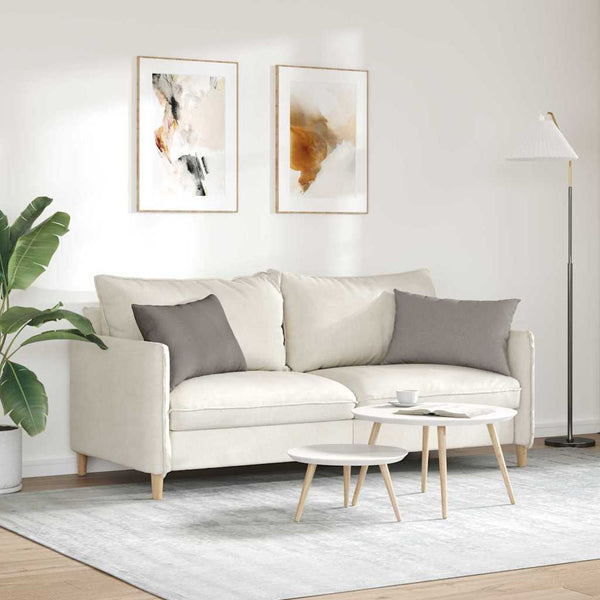 Sofakissen 2er Set Taupe 60x40 cm