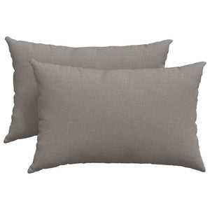 Sofakissen 2er Set Taupe 60x40 cm