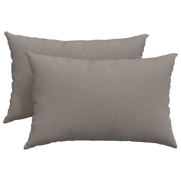 Sofakissen 2er Set Taupe 60x40 cm