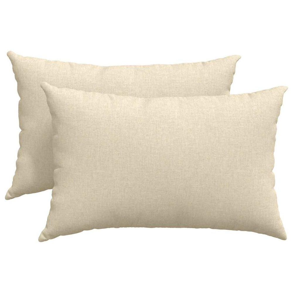 Sofakissen 2er-Set Creme 60x40 cm