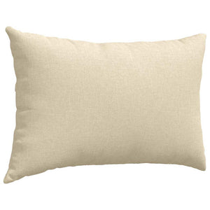 vidaXL Coussins de canapé 2 pcs Crème 60 x 40 cm Tissu