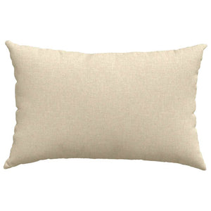 vidaXL Coussins de canapé 2 pcs Crème 60 x 40 cm Tissu