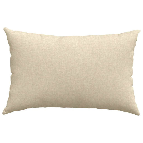 vidaXL Coussins de canapé 2 pcs Crème 60 x 40 cm Tissu