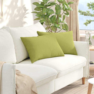 vidaXL Coussins de canapé 2 pcs Vert clair 60 x 40 cm Tissu