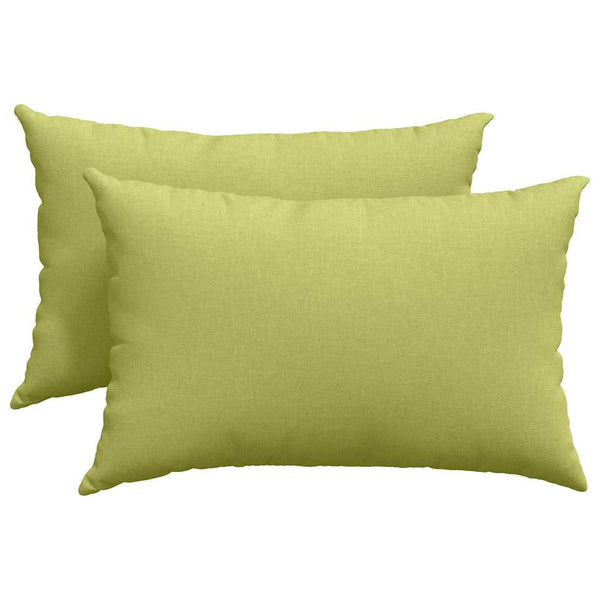 vidaXL Coussins de canapé 2 pcs Vert clair 60 x 40 cm Tissu