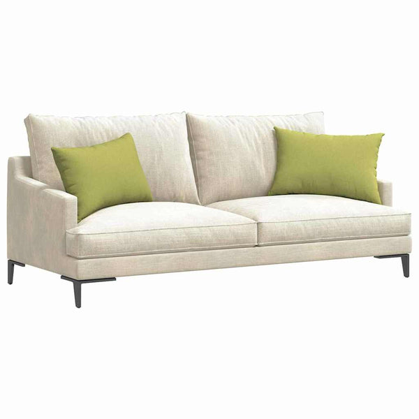 vidaXL Coussins de canapé 2 pcs Vert clair 60 x 40 cm Tissu