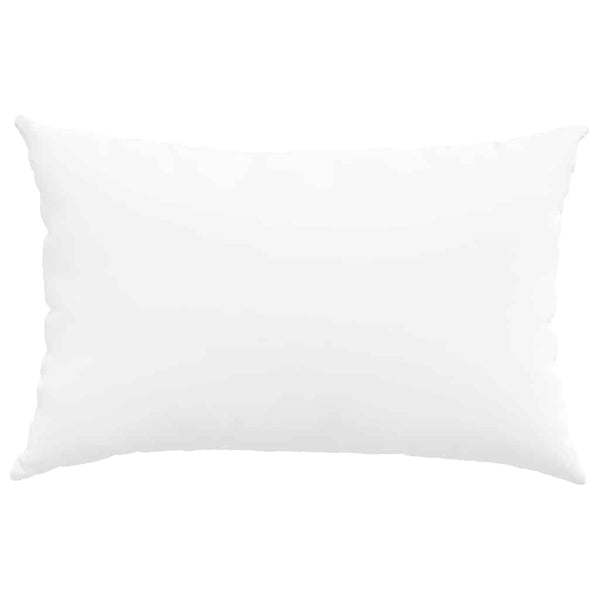 vidaXL Coussins de canapé 2 pcs Blanc 60 x 40 cm Tissu