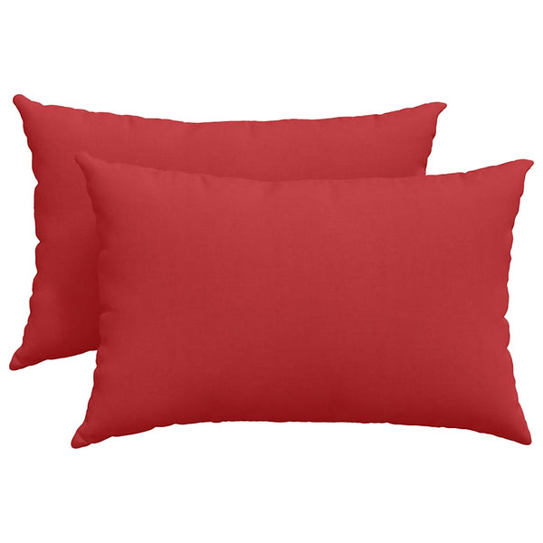 vidaXL Coussins de canapé 2 pcs Rouge 60 x 40 cm Tissu
