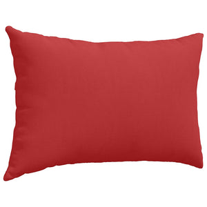 vidaXL Coussins de canapé 2 pcs Rouge 60 x 40 cm Tissu