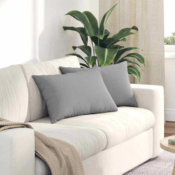 Sofakissen 2er Set Wolkengrau 60x40 cm