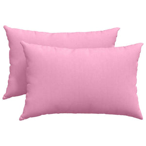 vidaXL Coussins de canapé 2 pcs Rose 60 x 40 cm Tissu