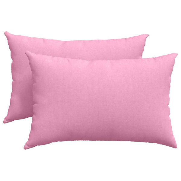 vidaXL Coussins de canapé 2 pcs Rose 60 x 40 cm Tissu