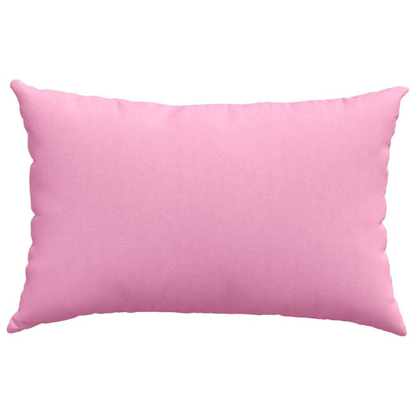vidaXL Coussins de canapé 2 pcs Rose 60 x 40 cm Tissu
