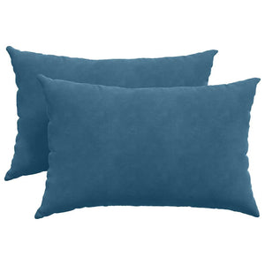 Sofakissen 2er Set Blau Cord 60x40 cm