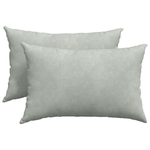 vidaXL Coussins de canapé 2 pcs Gris clair 60x40 cm Tissu côtelé