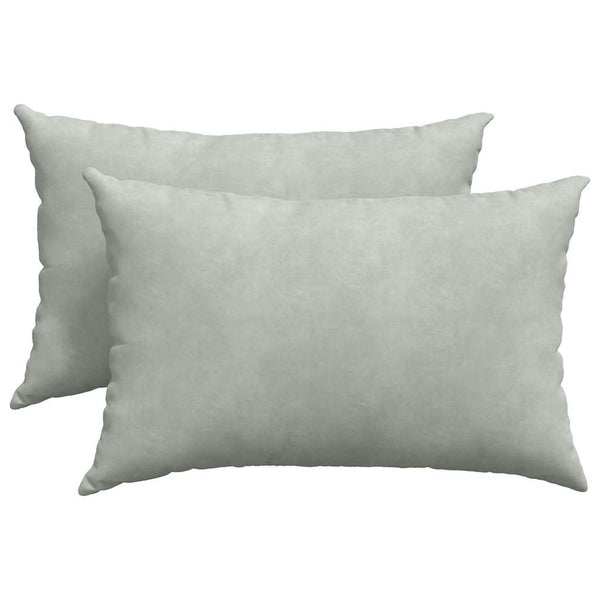 vidaXL Coussins de canapé 2 pcs Gris clair 60x40 cm Tissu côtelé