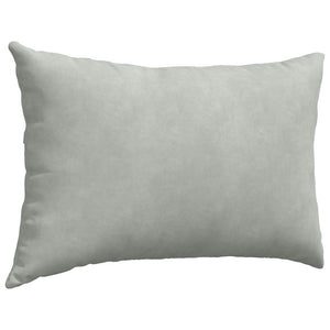 vidaXL Coussins de canapé 2 pcs Gris clair 60x40 cm Tissu côtelé