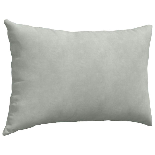 vidaXL Coussins de canapé 2 pcs Gris clair 60x40 cm Tissu côtelé
