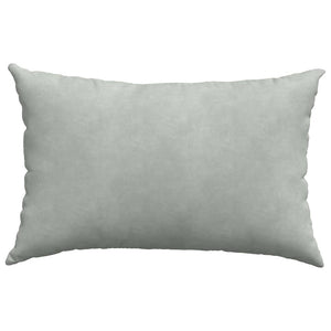 vidaXL Coussins de canapé 2 pcs Gris clair 60x40 cm Tissu côtelé