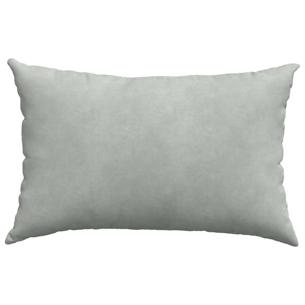 vidaXL Coussins de canapé 2 pcs Gris clair 60x40 cm Tissu côtelé
