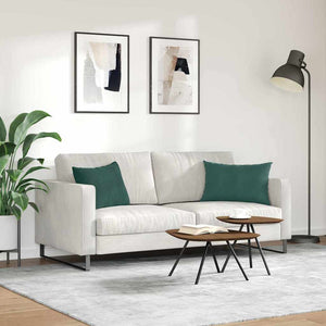 Sofakissen 2er Set Dunkelgrün Cord 60x40