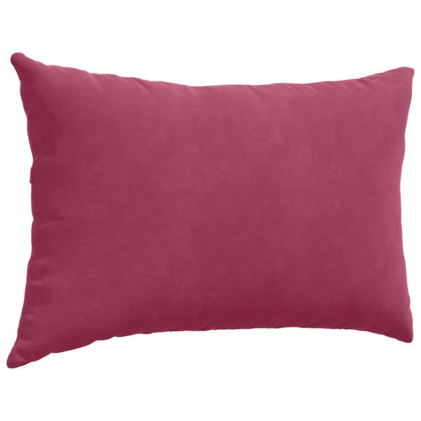 Weinrote Cord Sofakissen 60x40cm - 2er Set