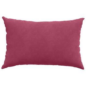 Weinrote Cord Sofakissen 60x40cm - 2er Set