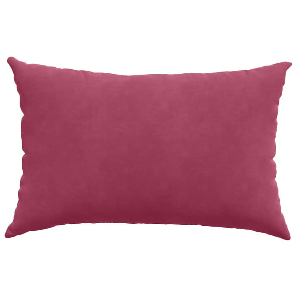 Weinrote Cord Sofakissen 60x40cm - 2er Set