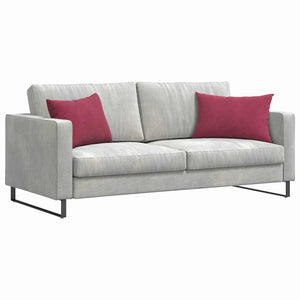 Weinrote Cord Sofakissen 60x40cm - 2er Set